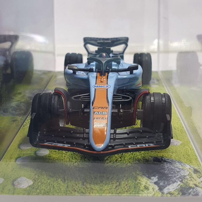 F1 MINI RC CAR SPEED-REGULATING ALLOY HG4-292 1:64 (MINCZ RACING CAR) SKY BLUE