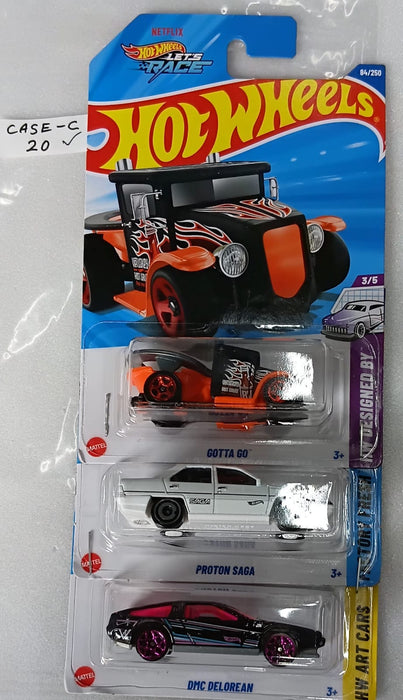 HOT WHEELS - CASE C (2025) - BASIC CAR ASSORTED (PACK OF 3 )-DIECAST