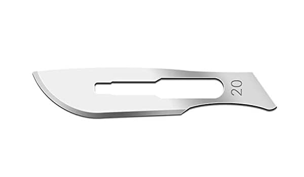 SURGICAL BLADES SURGEON NO: 20 (PACK OF 10 PCS)