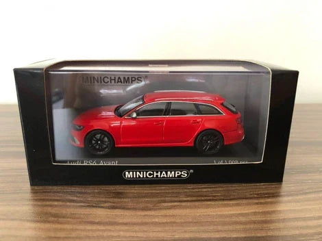 MINICHAMPS AUDI A6 AVANT RED CAR 1/43 DIE CAST MODEL