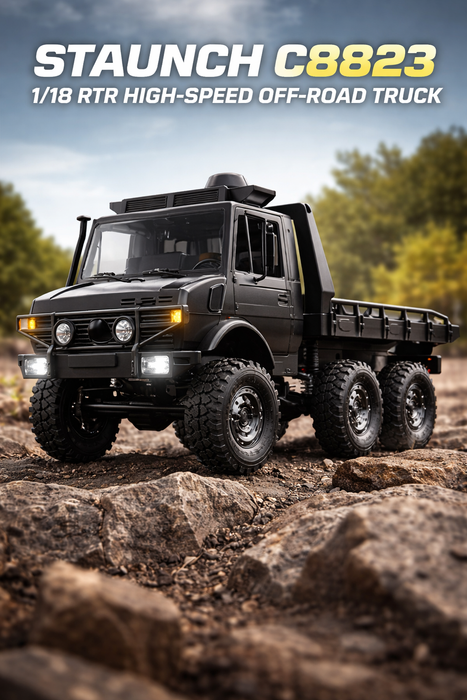 STAUNCH C8823 1/18 4WD RTR HIGH SPEED VEHICLE OFF-ROAD TRUCK ( BLACK )