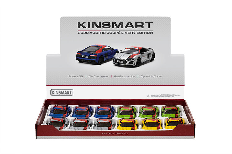 KINSMART 2020 AUDI R8 COUPE LIVERY EDITION 1:36 NO: KT5422DF (GREEN)