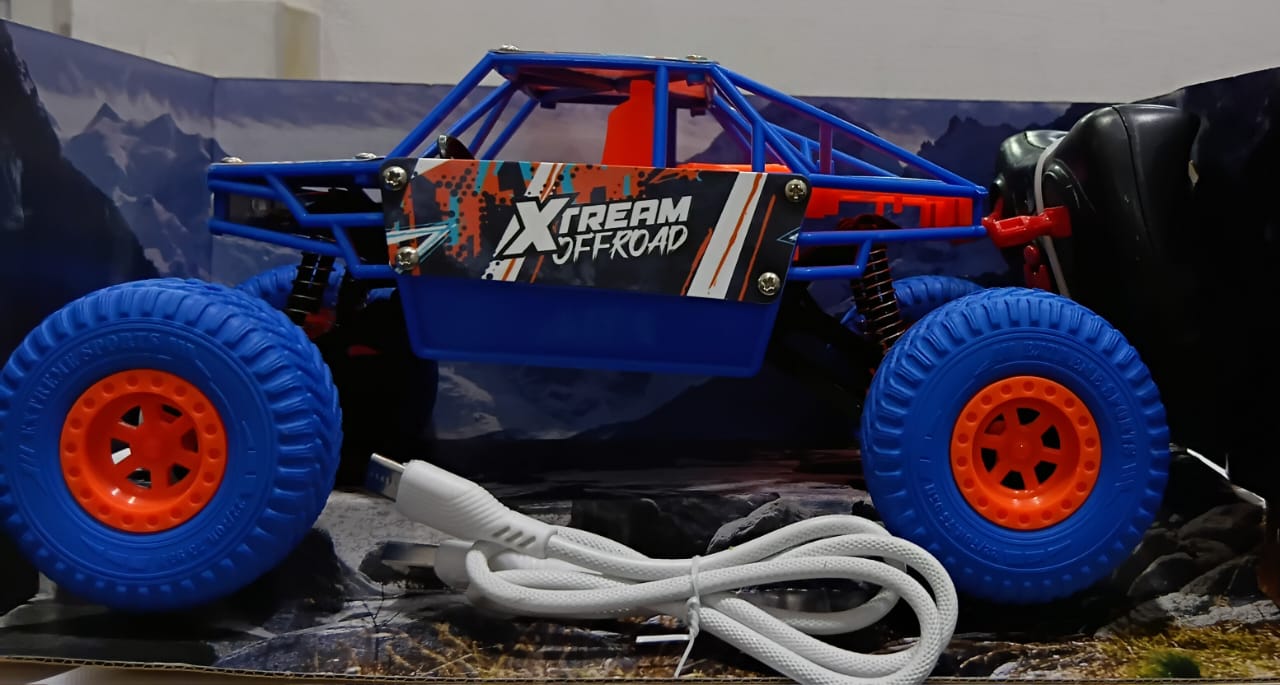 MIRANA ATV AND REMOTE CONTROL CAR, 1200 MAH LI-ION RECHARGEABLE BATTERY, C TYPE USB CHARGING SCALE 1:20&nbsp; (ORANGE BLUE )