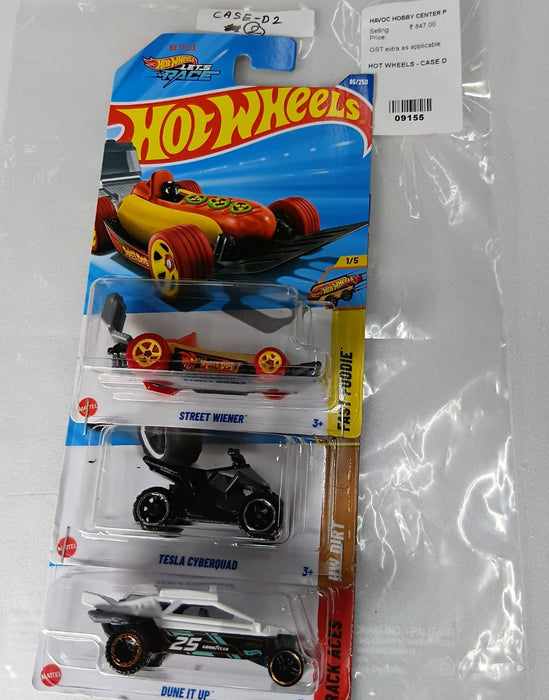 HOT WHEELS - CASE D (2025) - BASIC CAR ASSORTED (PACK OF 3 )-DIECAST