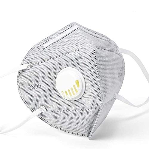 N95 Anti Pollution Reusable Face Mask Respirator grey