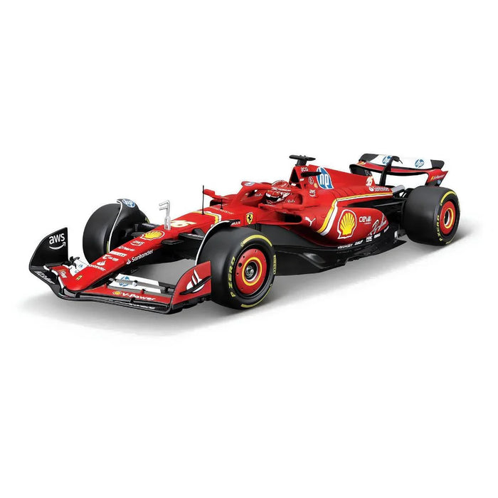 BBURAGO 18-26823L 1/24 SF-24 CHARLES LECLERC DIE-CAST
