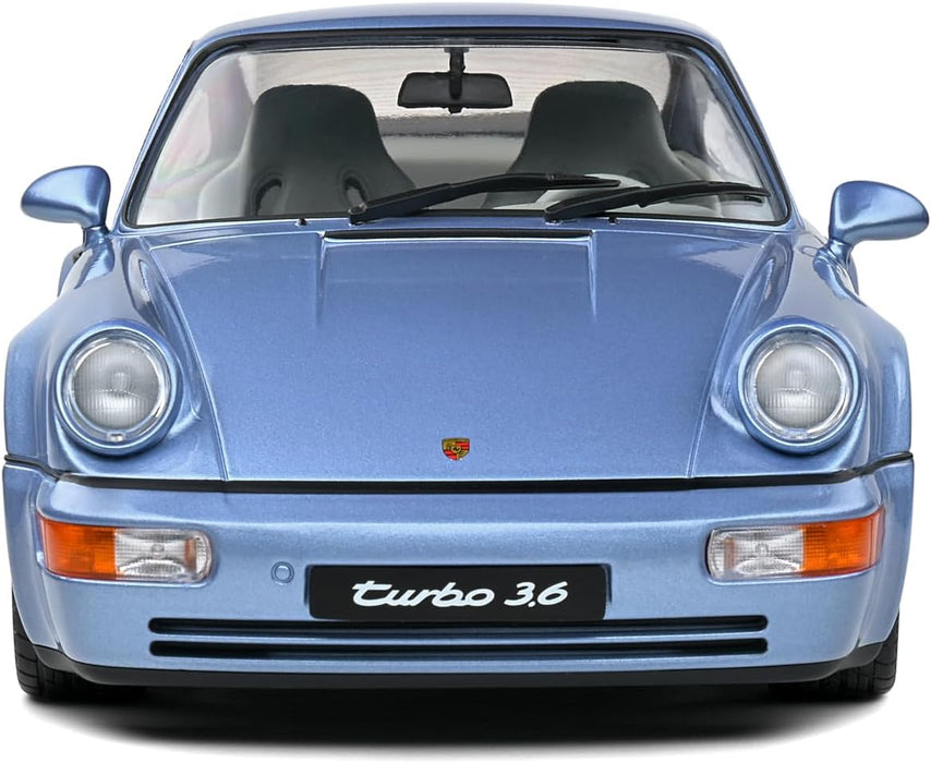 Solido: Porsche 911 (964) Turbo Blue Diecast Car – 1990  1/18