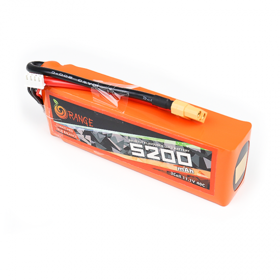 Orange 5200mAh 3S 40C/80C (11.1V) Lithium Polymer Battery Pack
