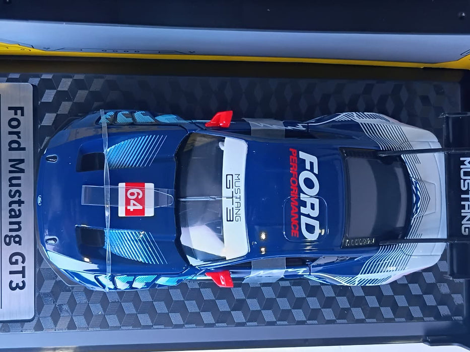 CCA FORD MUSTANG GT3 1:24  DIECAST SCALE MODEL 862293A BLUE