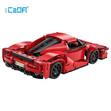 Cada 405Pcs Phone APP Remote Control Red Blade Sports Car Building Blocks City Expert RC Racing Car Bricks Toys