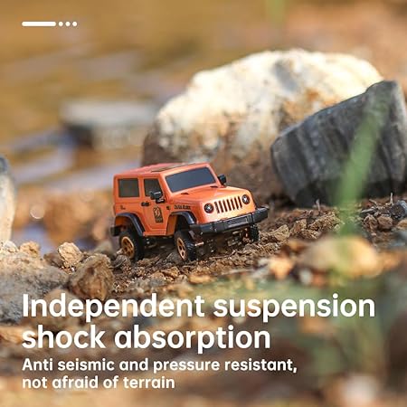 SNT 3010 Jeep Wrangler Y60 Off-Road Series 1:64 Scale Remote Control Truck,Rc Car With Camera And FPV Goggles(ORANGE)