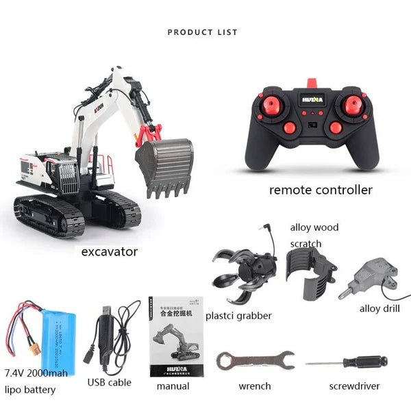 HUINA 1594 RC EXCAVATOR (2024 MODEL)