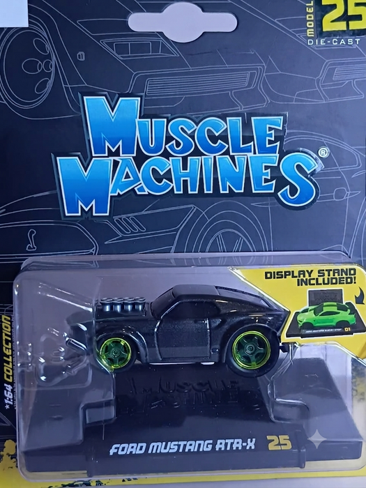 MAISTO MUSCLE MACHINES 1/64 SCALE GREY FORD MUSTAND RTR-X SERIES 5 MODEL 25 CODE 15526