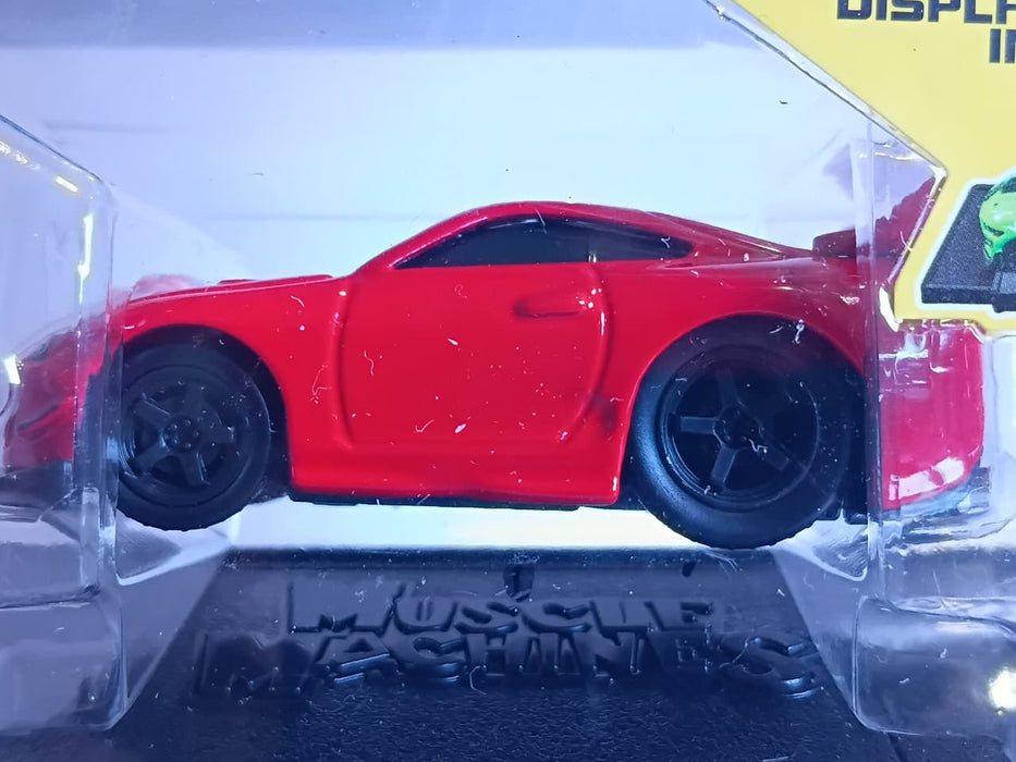 MAISTO MUSCLE MACHINES 1/64 SCALE 1995-97 TOYOTA SUPRA (MK4) METAL DIECAST RED SERIES 6 MODEL 33 CODE 15526