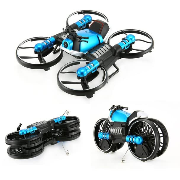MOTOR CYCLE/QUADCOPTER TOY-LEAP 2 IN 1 (BLUE AND GREEN)