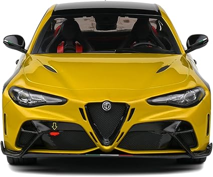 Solido: Alfa Romeo Giulia GTA Nagemaakt - 2022 - Yellow Diecast Car 1:18