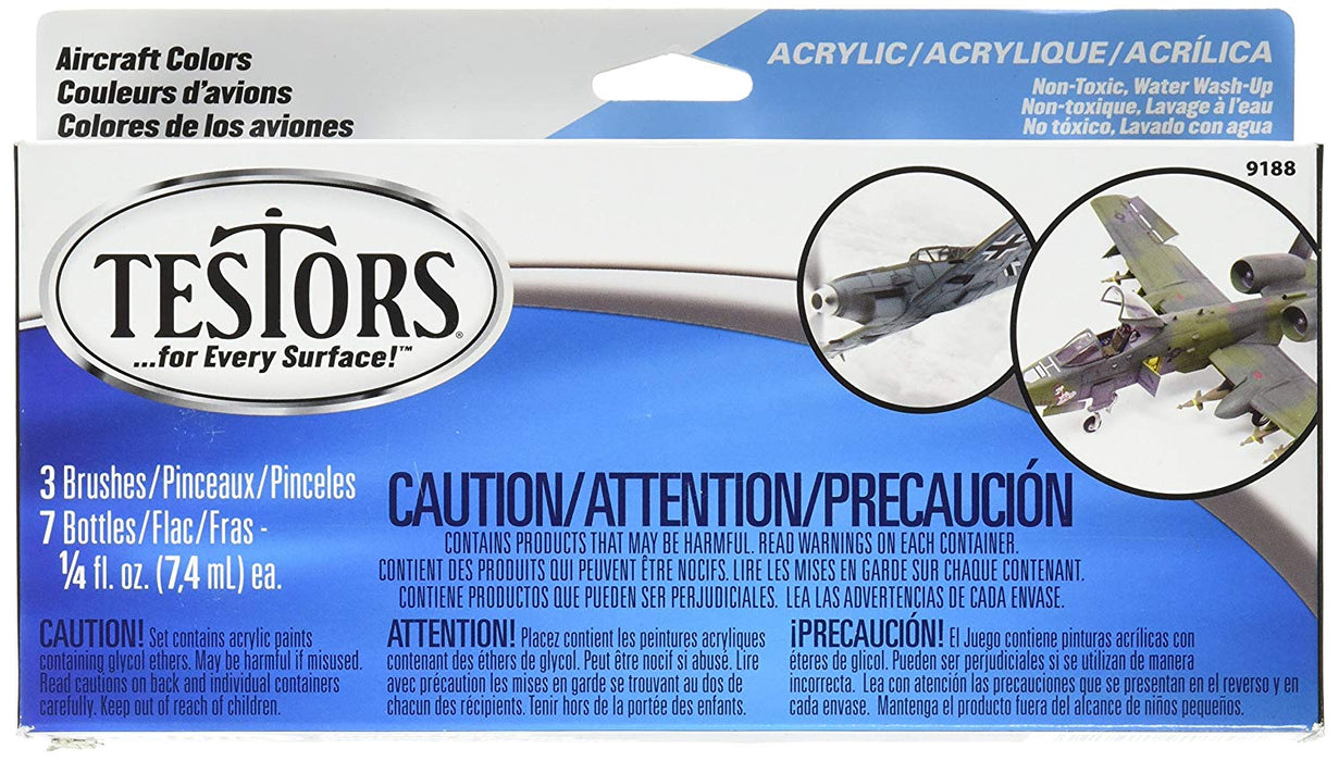 TESTORS TES9188 ACRYLIC AIRCRAFT FINISHING KIT