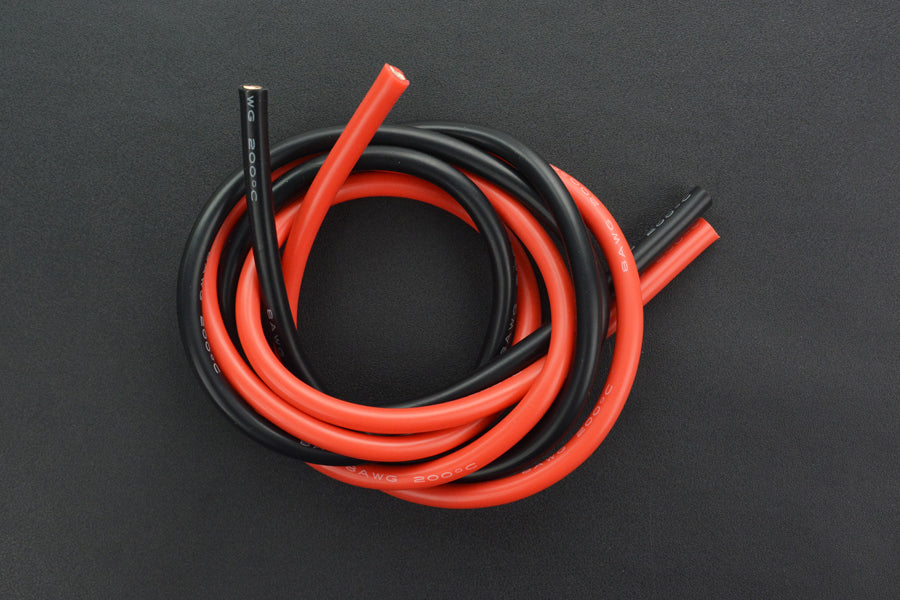 Silicone Wire 8AWG (1mtr) Black