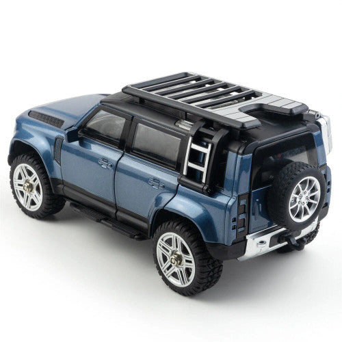 PINECONE FOREST 2402 Diecast Alloy RC Range Rover Defender RTR 1/24 2.4G 4WD RC Car With LED Lights - Blue