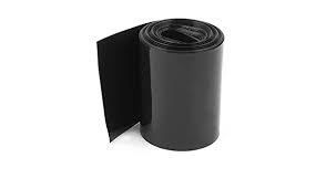 Plastic Heat Shrink Wrap Tubing For Lithium Battery Pack 9.3Cm/93MM (1 Meter Black Color)