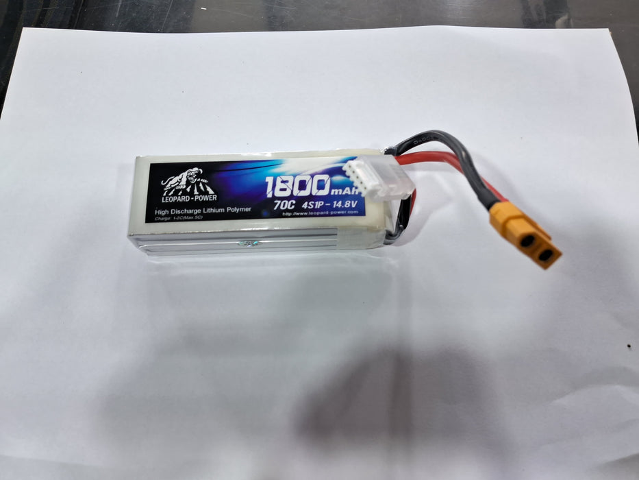 LIPO 14.8V 1800MAH 70C,4S LEOPARD BATTERY