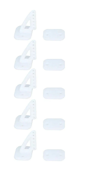 Control Horn (POM) 06 Holes - 20X27mm (Pack Of 5) White