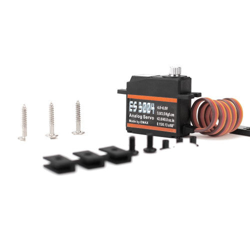 EMAX ES3004 17g 3.5kg 0.13sec 23T Metal Gear Analog Servo For RC Airplane ES3104 upgrade-(original)