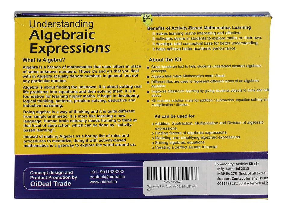 UNDERSTANDING ALGEBRAIC EXPRESSIONS