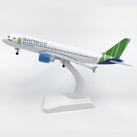 AIRPLANE DIECAST METAL BAMBOO AIRWAYS 20CM