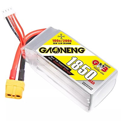 GNB 1850Mah 3S1P 11.1V 100C Lipo Battery