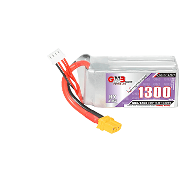 GNB 1300MAH 3S1P 60C/120C 11.4V HV LIPO BATTERY