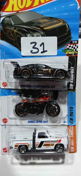HOT WHEELS CASE-H MAINLINE (PACK OF 3) DIECAST