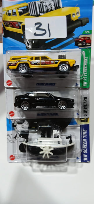 HOT WHEELS CASE-J MAINLINE (PACK OF 3) DIECAST