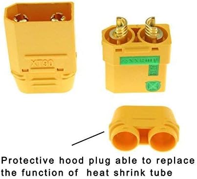 AMASS XT90S ANTI SPARK CONNECTOR WITH HOUSING-MALE & FEMALE(1 Pair)