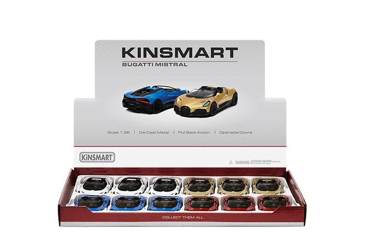 KINSMART BUGATTI MISTRAL 1:36 MSCALE NO:KT5460D (GOLDEN)