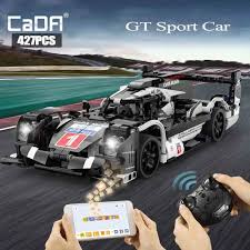 Cada 427Pcs Phone APP Remote Control GT Sports Car Model Building Blocks City Expert RC Racing Car Bricks Toys