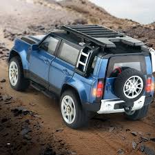 PINECONE FOREST 2402 Diecast Alloy RC Range Rover Defender RTR 1/24 2.4G 4WD RC Car With LED Lights - Blue