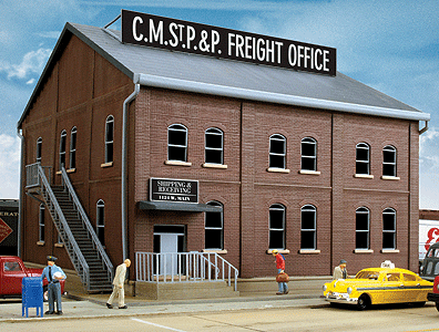 Ho Scale Brick Freight Office #933-2953