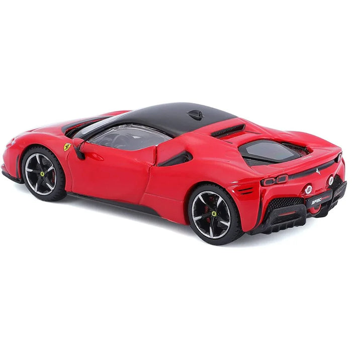 BBURAGO SIGNATURE SERIES 1/43 SCALE FERRARI SF90 STRADALE DIECAST CAR MODEL  (RED)