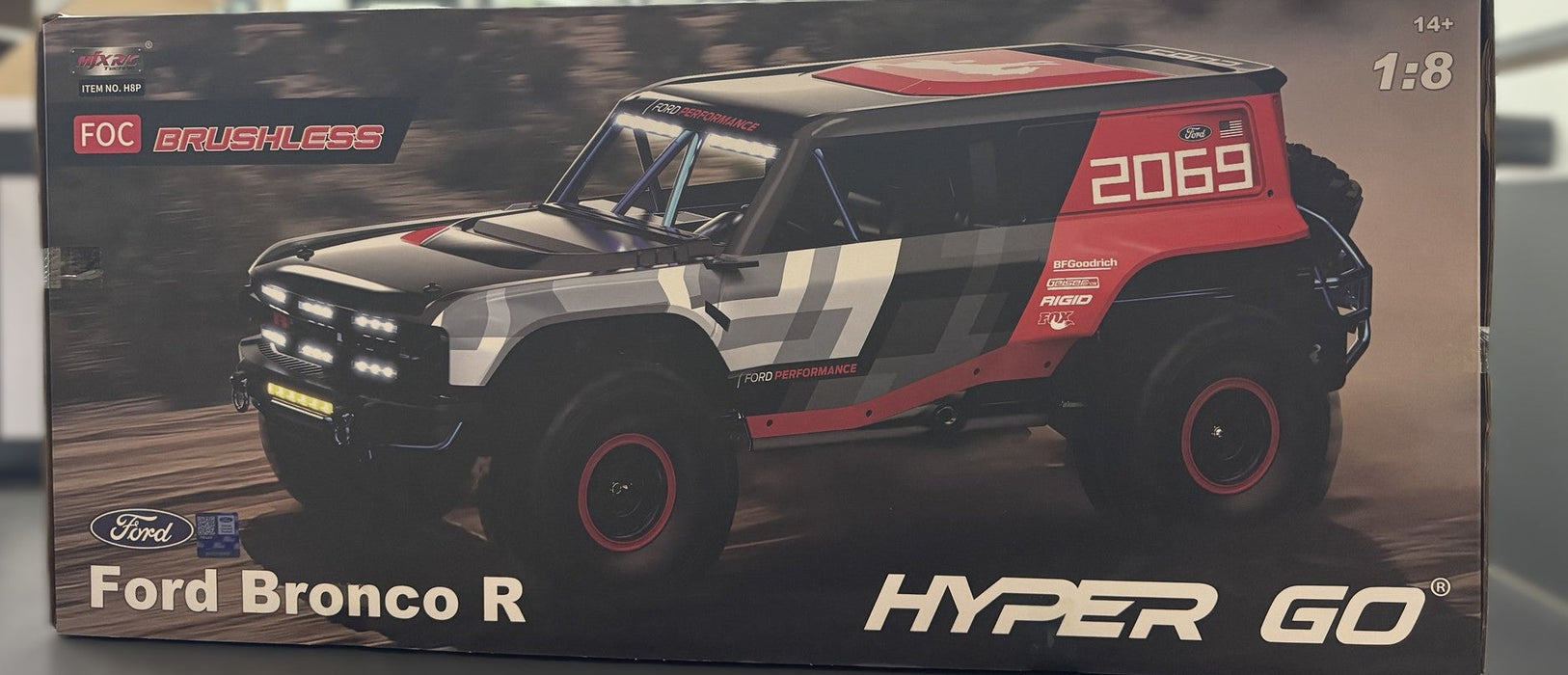MJX H8P FORD BRONCO BAJA 4WD HYPER GO 1/8 RC CRAWLER