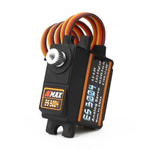 EMAX ES3004 17g 3.5kg 0.13sec 23T Metal Gear Analog Servo For RC Airplane ES3104 upgrade-(original)