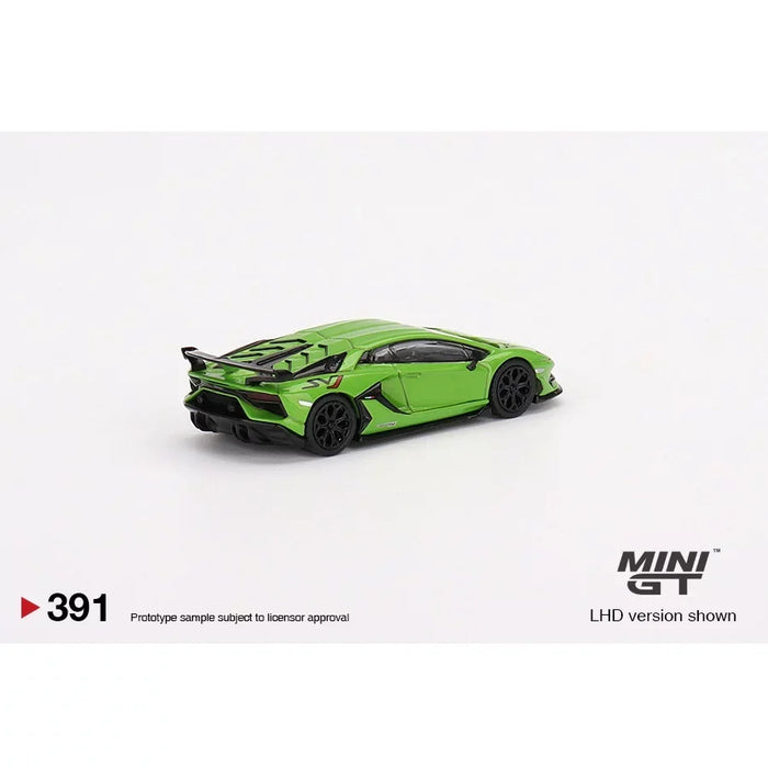 MINI GT Lamborghini Aventador SVJ – Verde Mantis 1:64 Scale Diecast Car