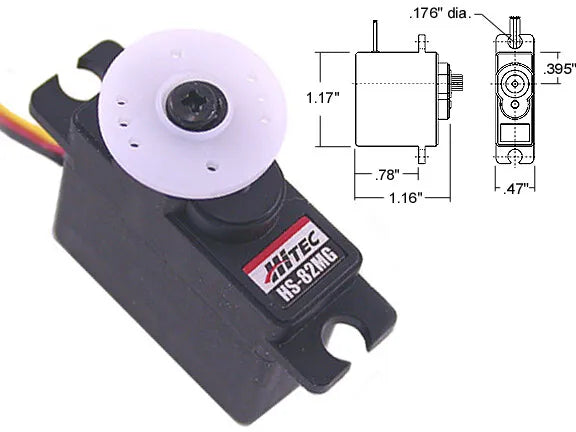 Hitec HS-82MG Standard Metal Gear Micro Servo