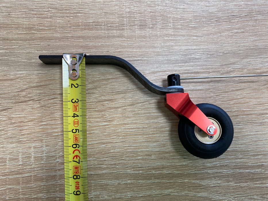 V2 Cnc Alloy & Cf Tail Wheel Assembly 20-40Cc (Kuzkagc107)