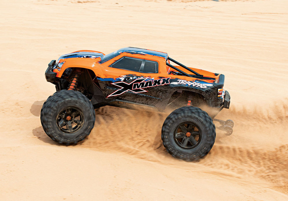 Traxxas X-Maxx 8S 4Wd Electric Monster Truck (Orange) W/2.4Ghz Tqi Radio & Tsm #Tra77086-4-Orngx