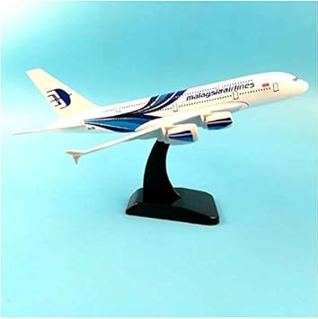AIRPLANE DIECAST METAL MALAYSIA A380 20CM