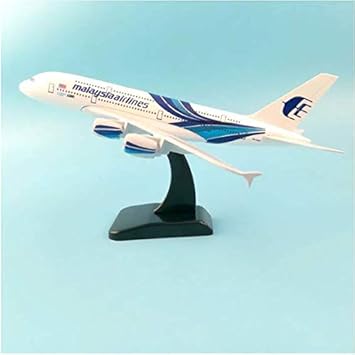 AIRPLANE DIECAST METAL MALAYSIA A380 20CM