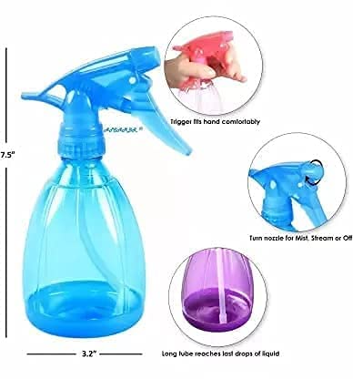 STOIC Spray Bottles Transprent Clean Squirt Bottle For Multi-Uses