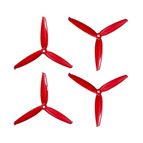 PROPELLERS ORANGE HD 6042(6X4.2) TRI BLADE FLASH PROPELLERS 2CW+2CCW 2 PAIR FERRARI RED