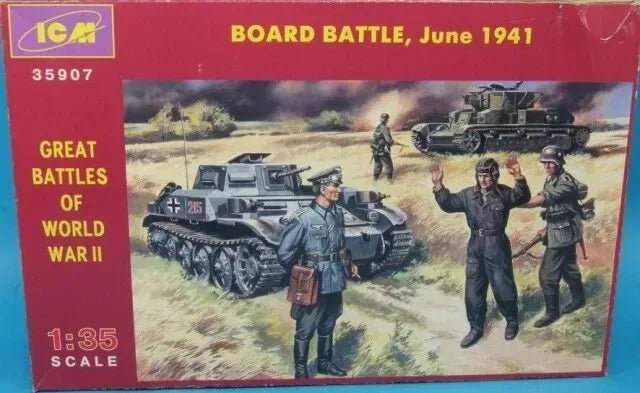 ICM BOARD BATTLE, JUNE 1941 GREAT BATTLES OF WWII 1/35 SCALE MODEL KIT 35907